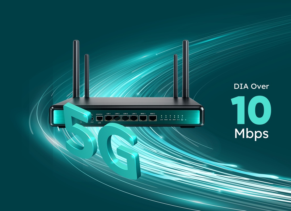 DIA Over 5G 10Mbps