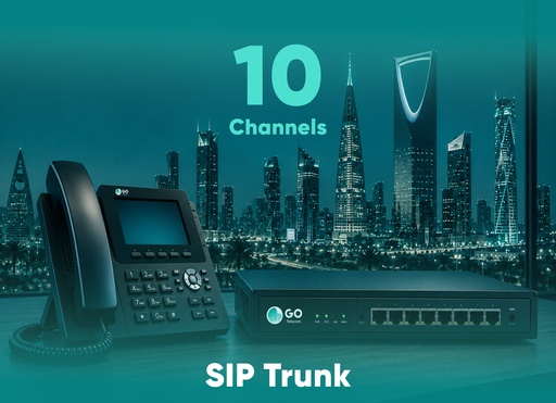خدمة اتصالات صوتية عبر الإنترنت 10 قنوات
