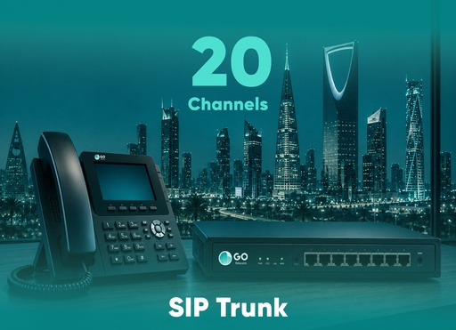 خدمة اتصالات صوتية عبر الإنترنت 20 قناة